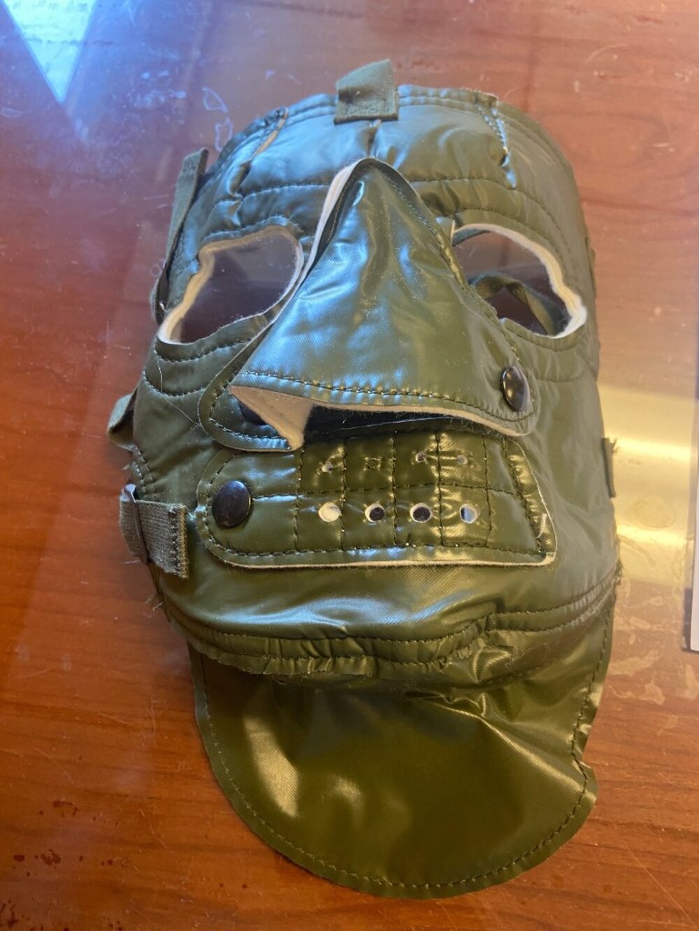 Green ECW USN Green Cold weather military mask  , riddler mask